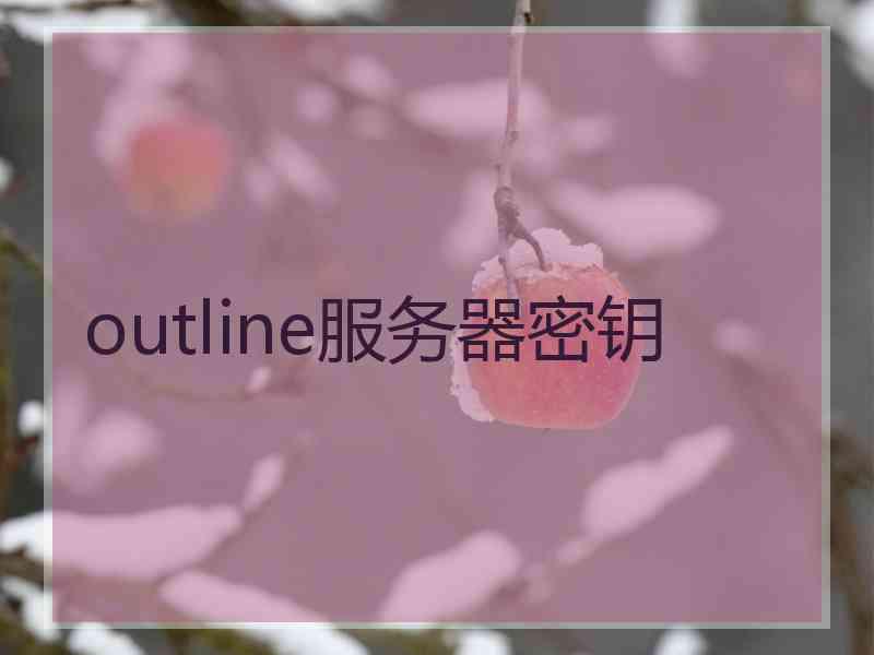 outline服务器密钥