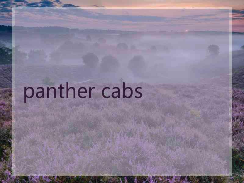 panther cabs